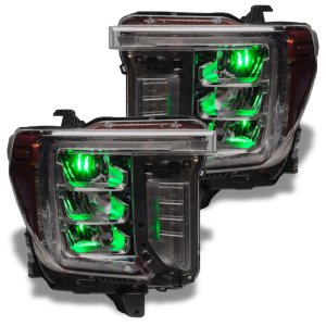 Chevrolet Silverado 1500 Headlight Kit - ORACLE Lighting - Demon Eye + ColorSHIFT - RGB+W - `19-`21